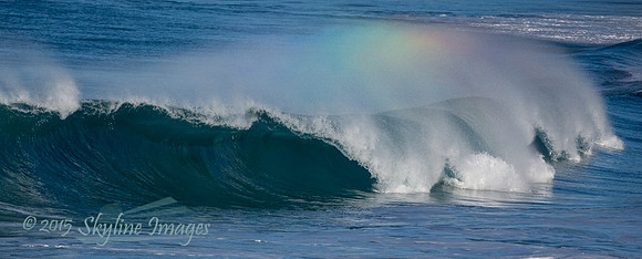 Carmel CA Wave with Rainbow