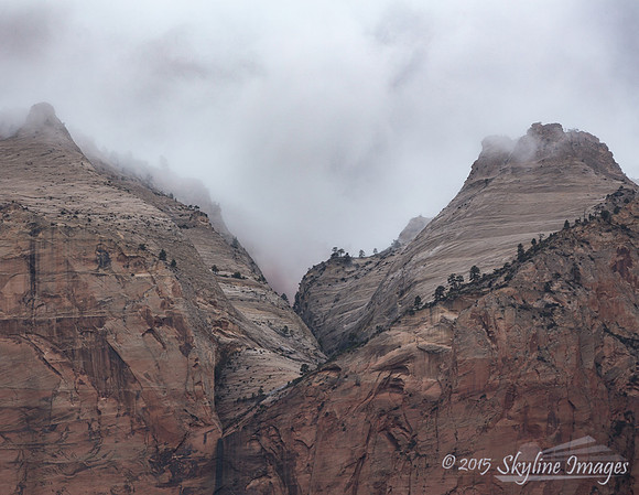 Storm light detail in Zion NP, Utah