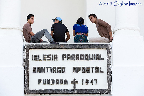 Teenagers at the Church, Santiago Atitlan Guatemala