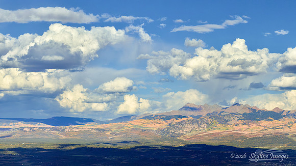 La Plata Mountains from Mesa Verde National Park, CO