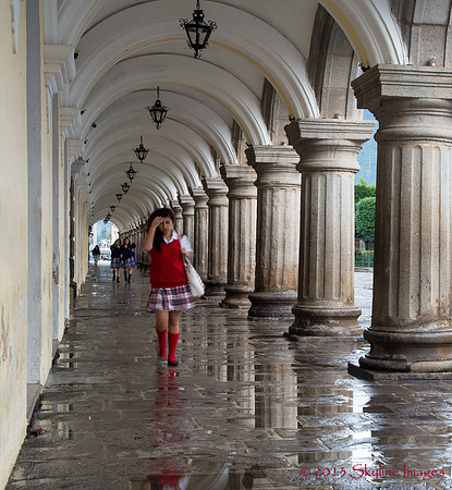 Walking to School, Antigua Guatemala