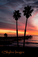 Sunset Behind the Pier, San Clemente CA