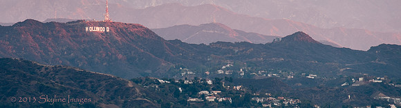 Soft Pink Sunrise, the Hollywood Sign.