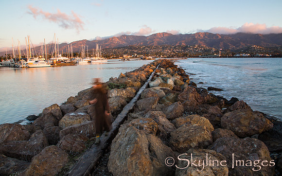 Lone Walker, Santa Barbara Harbor CA