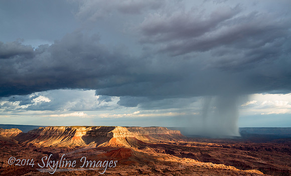 Distant Downpour, Jumpup Point, Grand Canyon