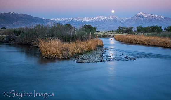 Predawn Moonset, Owens Valley, CA