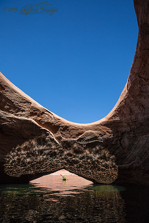 Kayaker, Rock Creek Arm, Lake Powell UT